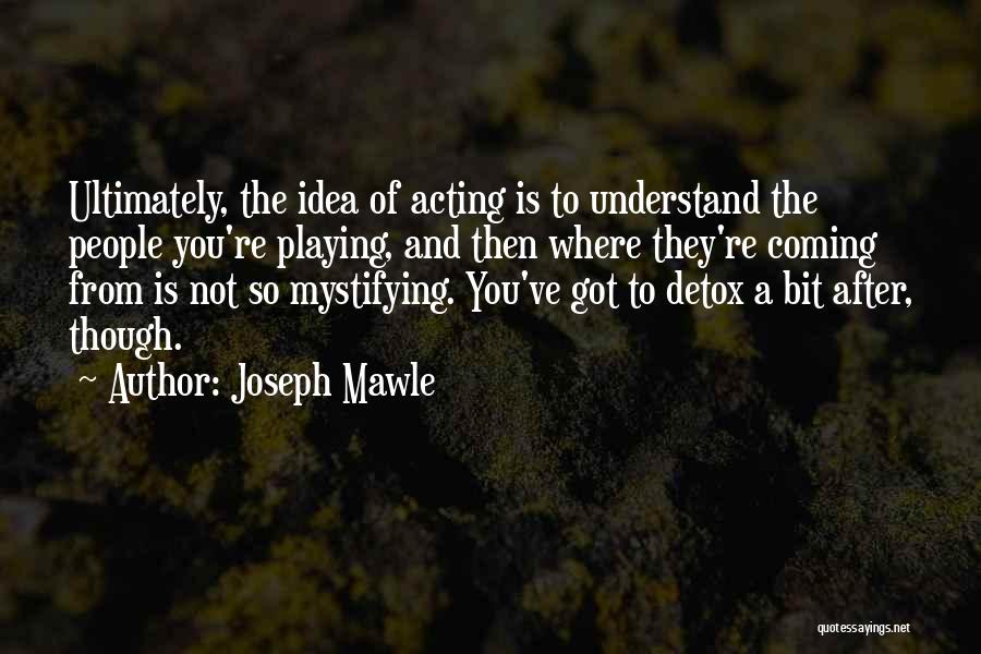 Detox Quotes By Joseph Mawle