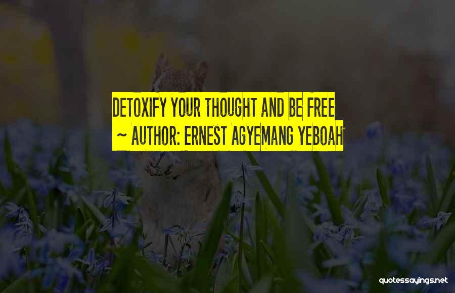 Detoxify Quotes By Ernest Agyemang Yeboah
