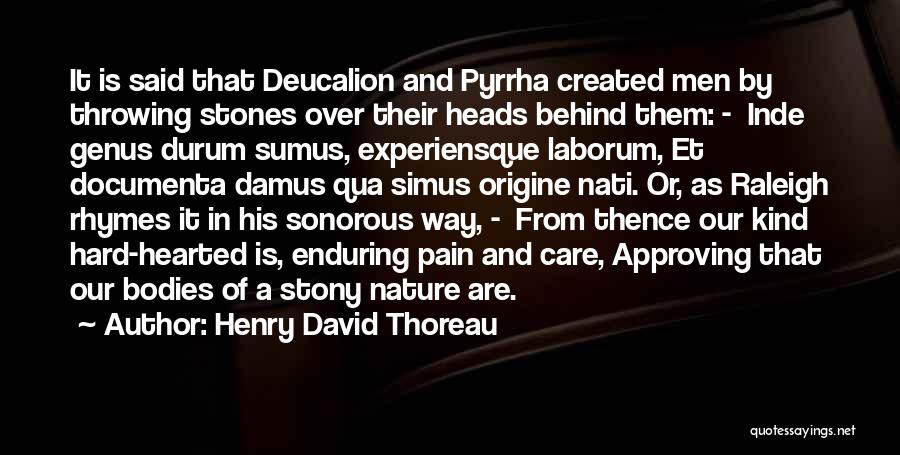 Deucalion Quotes By Henry David Thoreau
