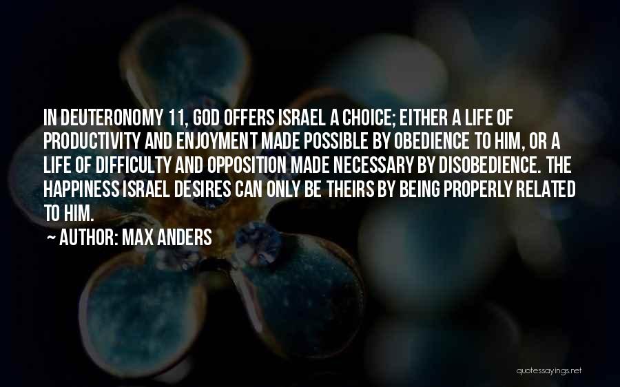 Deuteronomy 6 Quotes By Max Anders