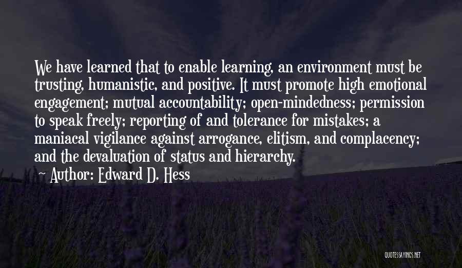 Devaluation Quotes By Edward D. Hess