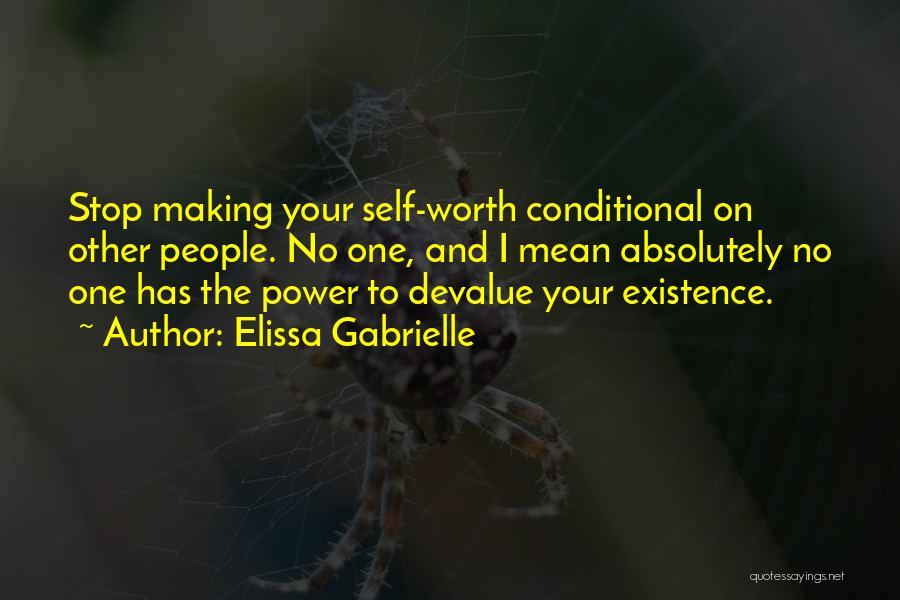 Devalue Quotes By Elissa Gabrielle