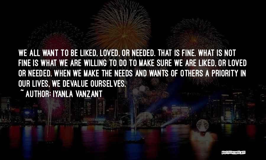 Devalue Quotes By Iyanla Vanzant