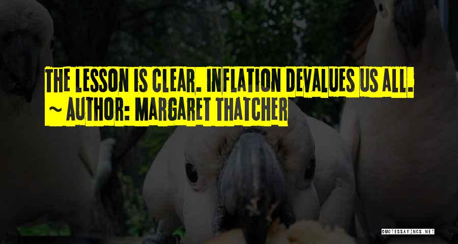 Devalue Quotes By Margaret Thatcher