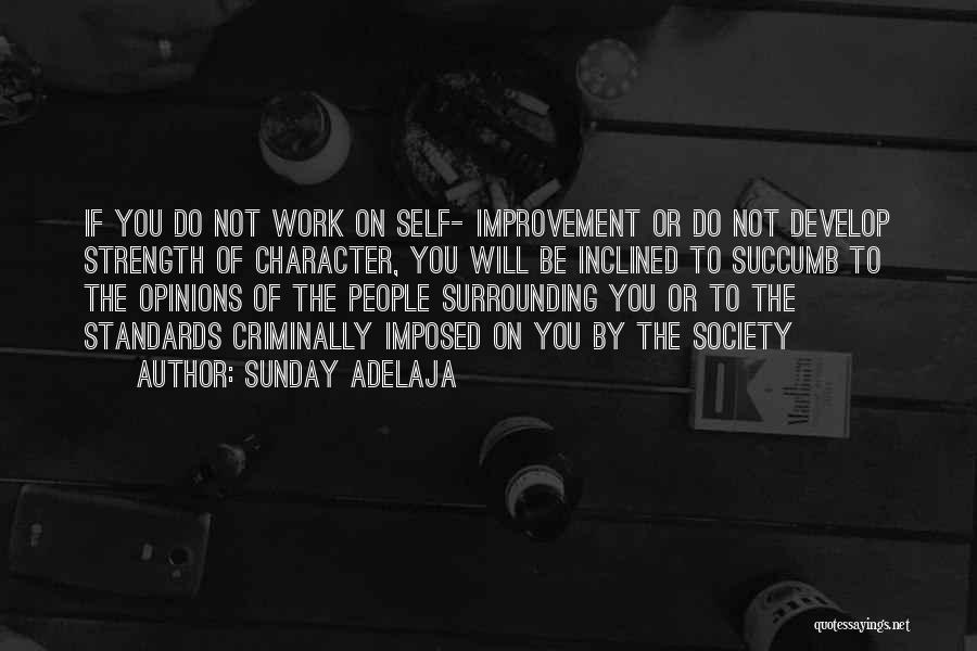 Develop Character Quotes By Sunday Adelaja