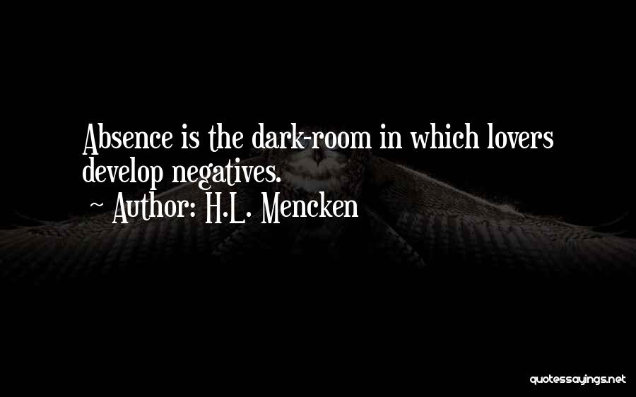 Develop From Negatives Quotes By H.L. Mencken