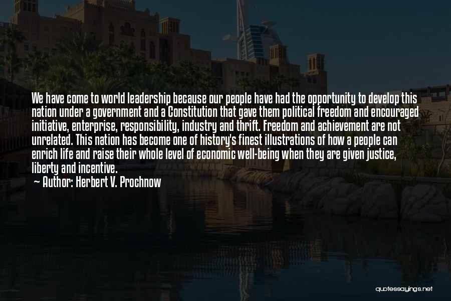 Develop Leadership Quotes By Herbert V. Prochnow