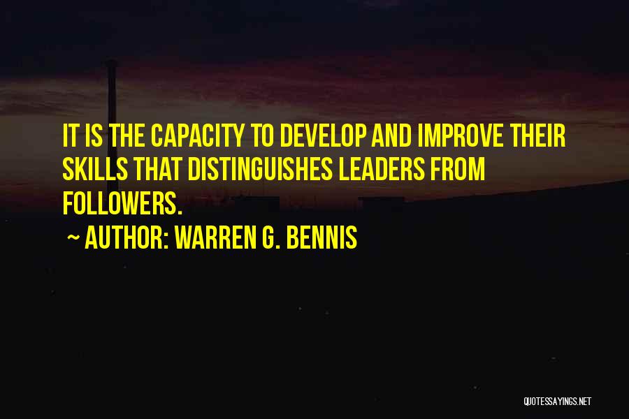 Develop Leadership Quotes By Warren G. Bennis