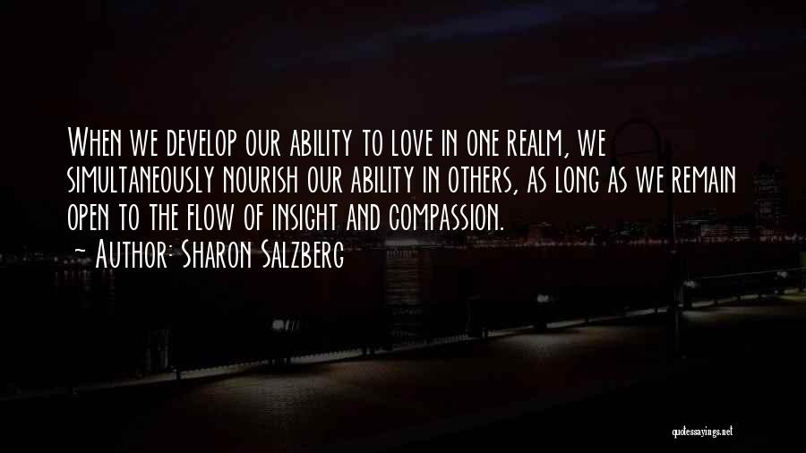 Develop Love Quotes By Sharon Salzberg