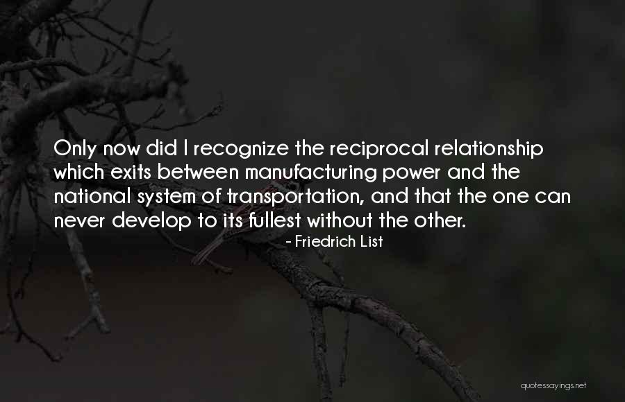 Develop Relationship Quotes By Friedrich List Develop Relationship Quotes By Friedrich List