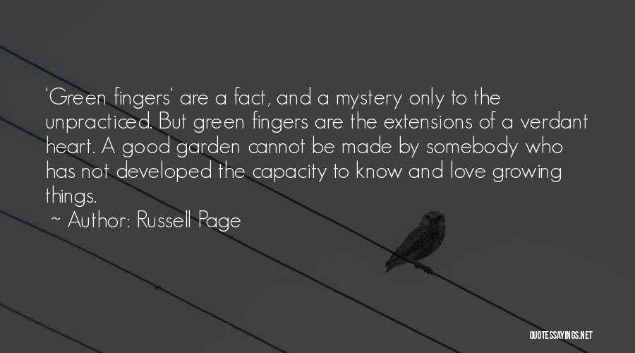 Developed Love Quotes By Russell Page