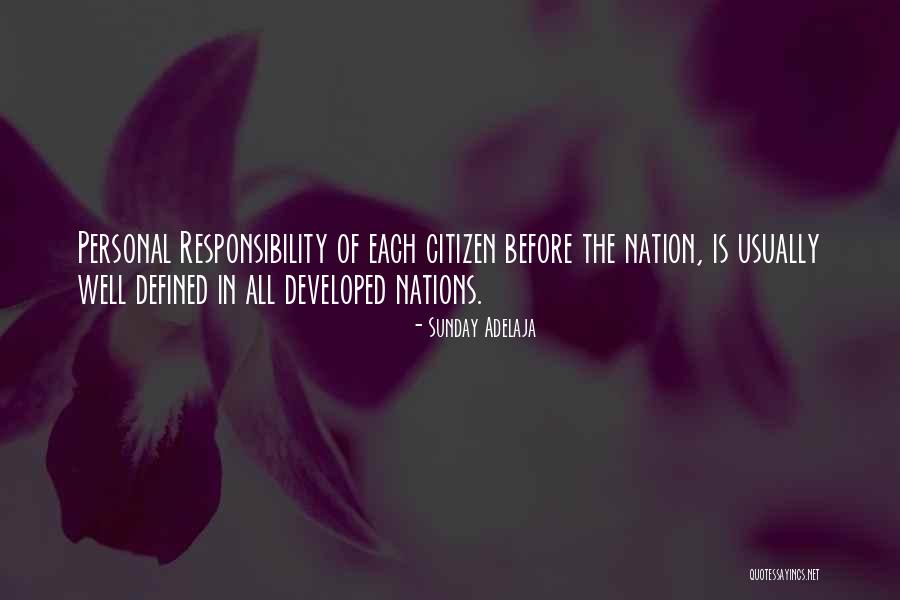 Developed Nations Quotes By Sunday Adelaja