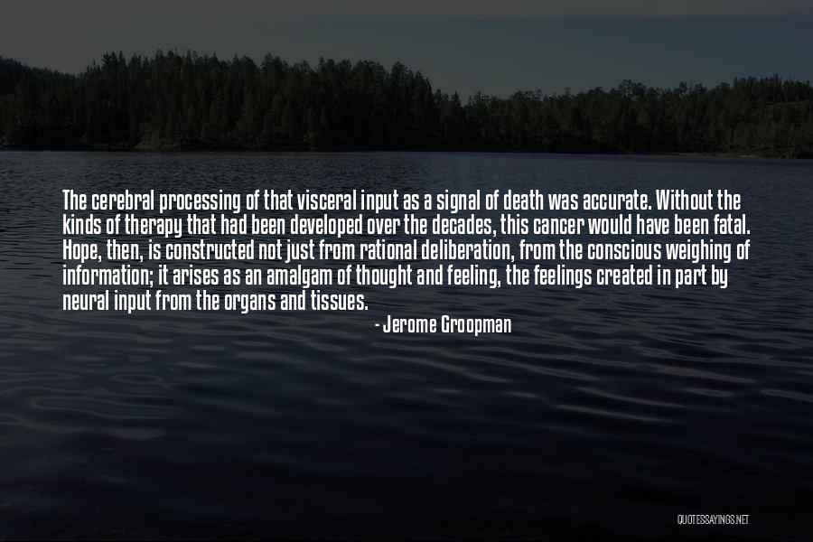 Developed Quotes By Jerome Groopman