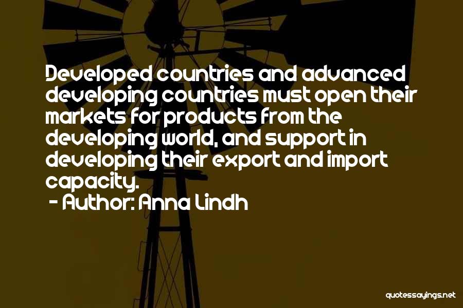 Developing Countries Quotes By Anna Lindh