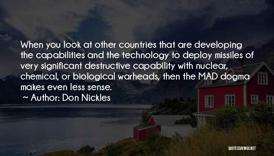 Developing Countries Quotes By Don Nickles