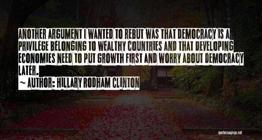 Developing Countries Quotes By Hillary Rodham Clinton