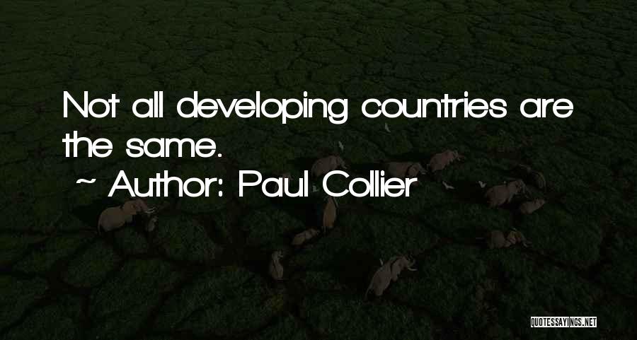 Developing Countries Quotes By Paul Collier