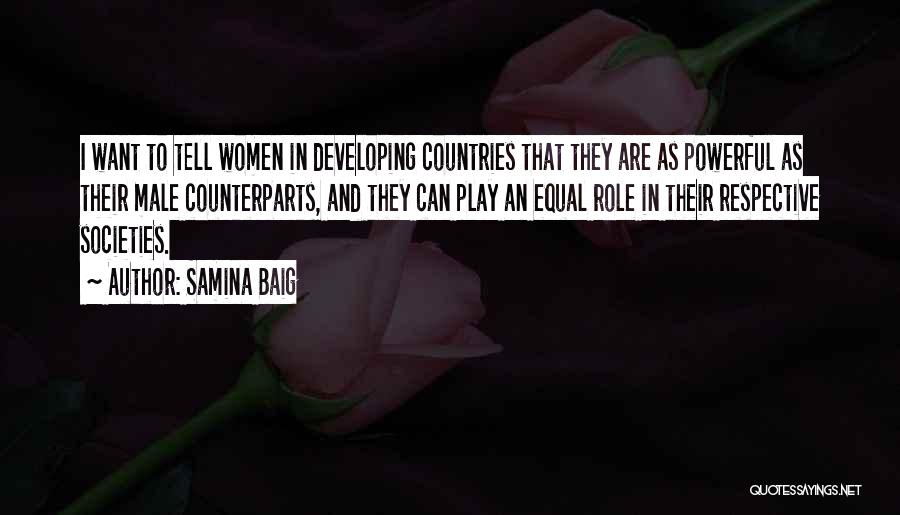 Developing Countries Quotes By Samina Baig