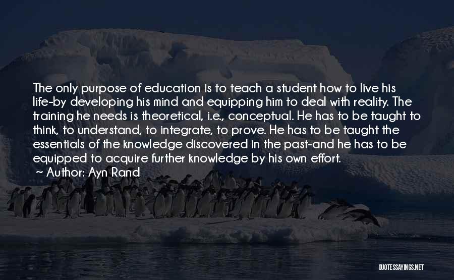 Developing Mind Quotes By Ayn Rand