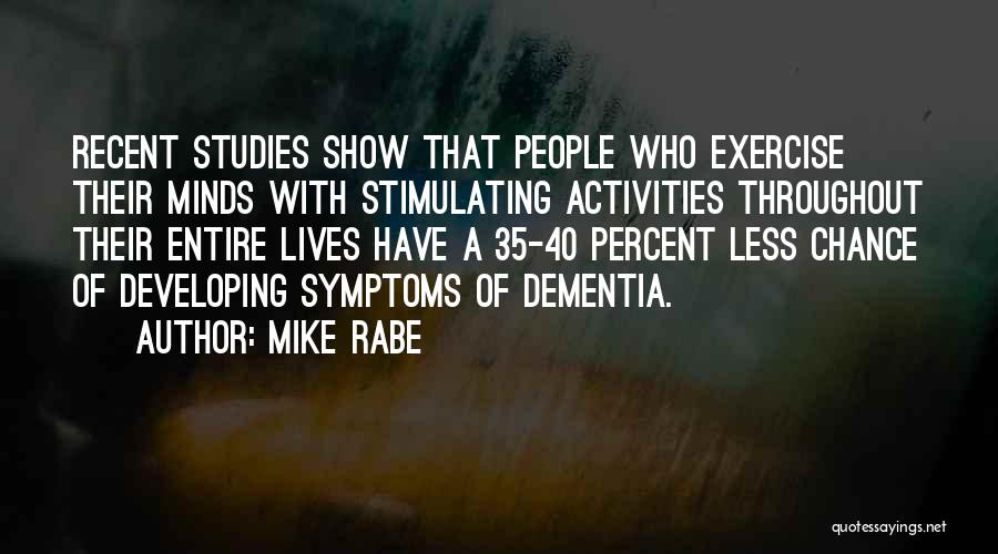 Developing Mind Quotes By Mike Rabe