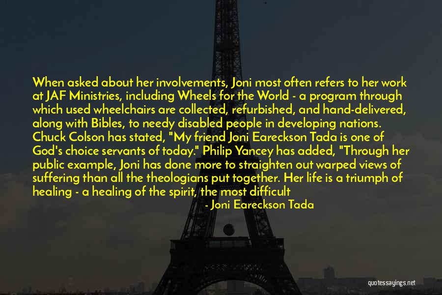 Developing Nations Quotes By Joni Eareckson Tada