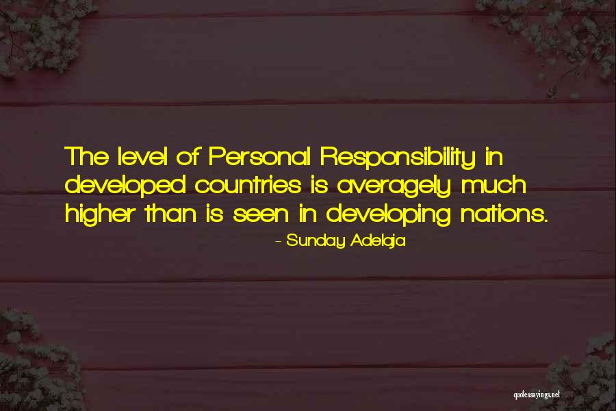 Developing Nations Quotes By Sunday Adelaja