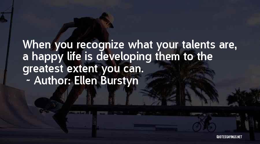 Developing Talent Quotes By Ellen Burstyn