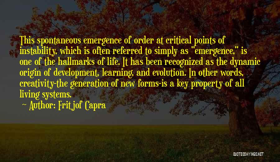 Development And Learning Quotes By Fritjof Capra