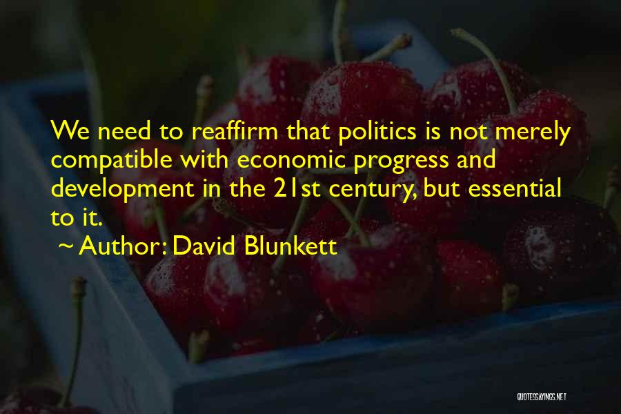 Development And Progress Quotes By David Blunkett