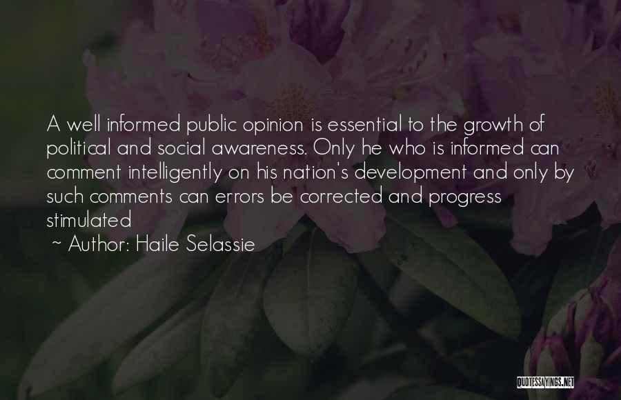 Development And Progress Quotes By Haile Selassie