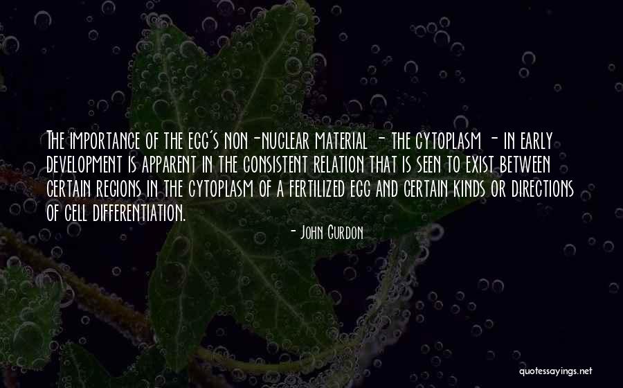 Development From A Fertilized Quotes By John Gurdon Development From A Fertilized Quotes By John Gurdon
