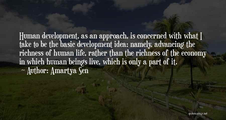 Development Of Human Quotes By Amartya Sen
