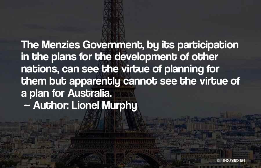 Development Planning Quotes By Lionel Murphy