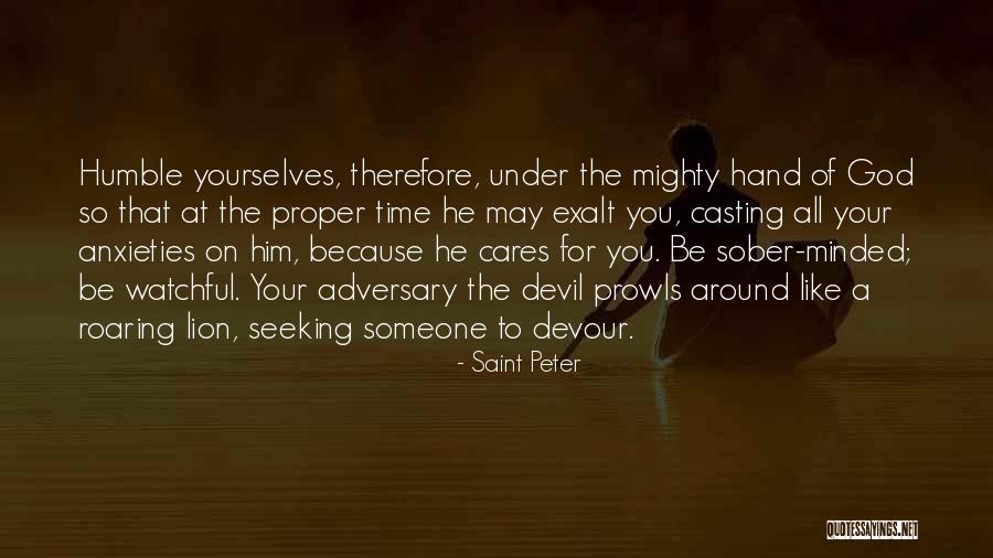 Devil Devour Quotes By Saint Peter