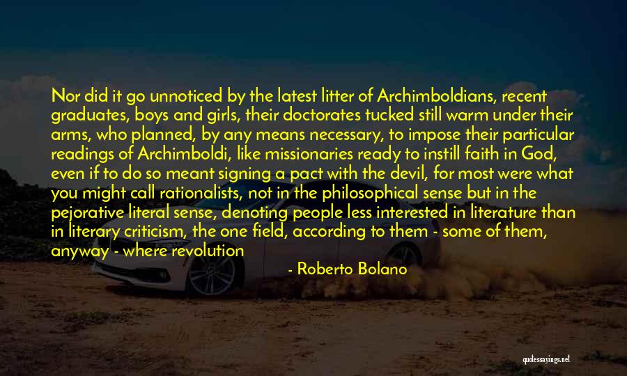 Devil In Us Quotes By Roberto Bolano