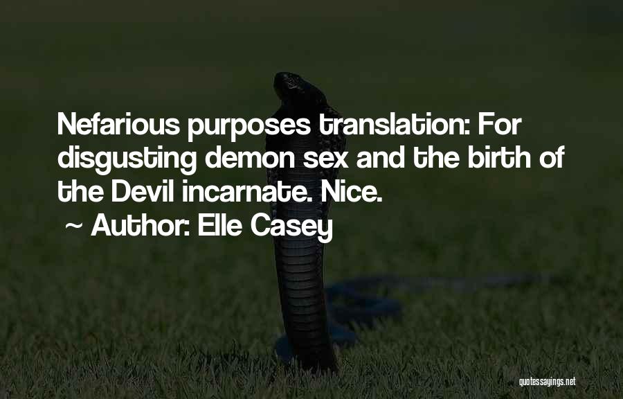 Devil Incarnate Quotes By Elle Casey