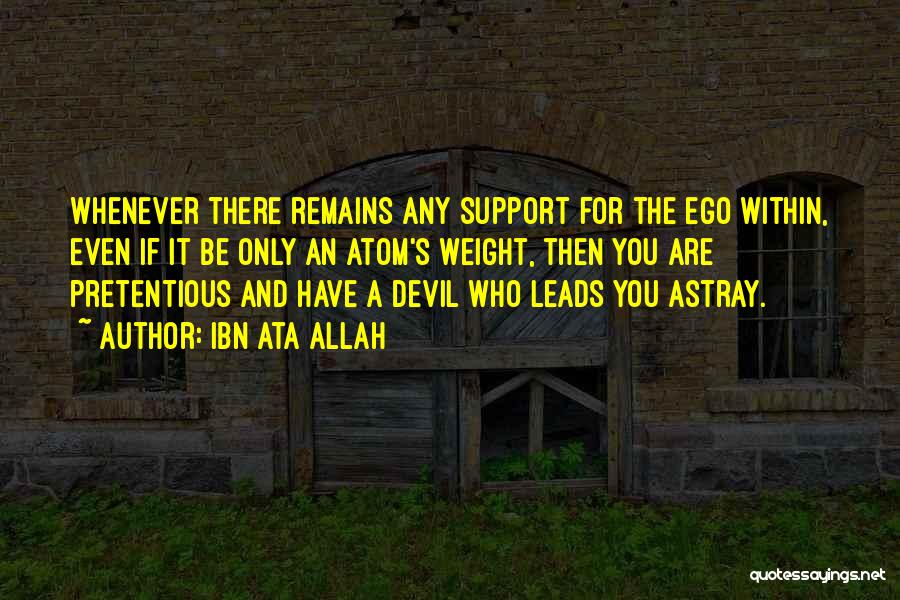 Devil Within Quotes By Ibn Ata Allah