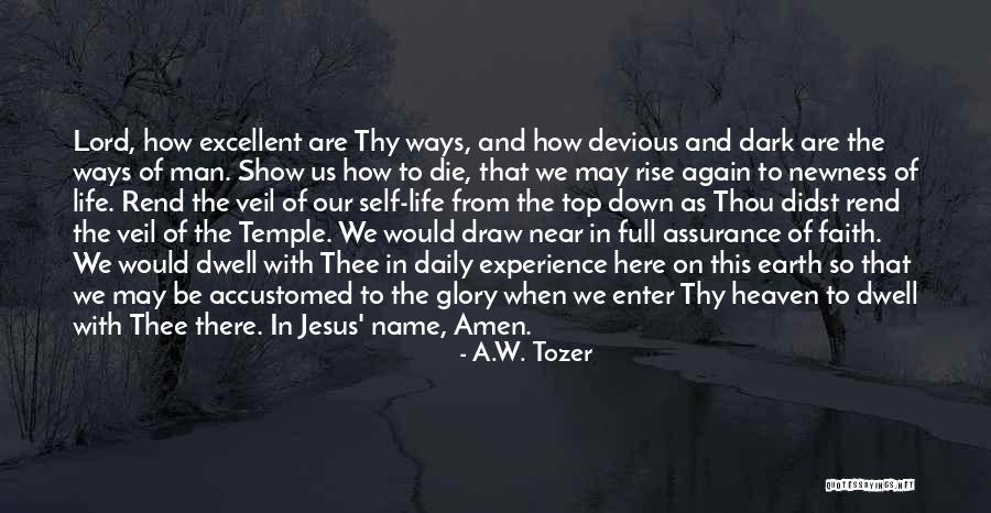 Devious Quotes By A.W. Tozer