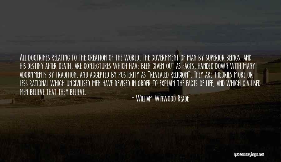 Devised Quotes By William Winwood Reade Devised Quotes By William Winwood Reade