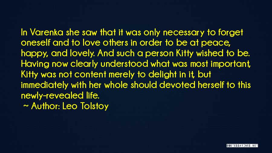 Devoted To Her Quotes By Leo Tolstoy