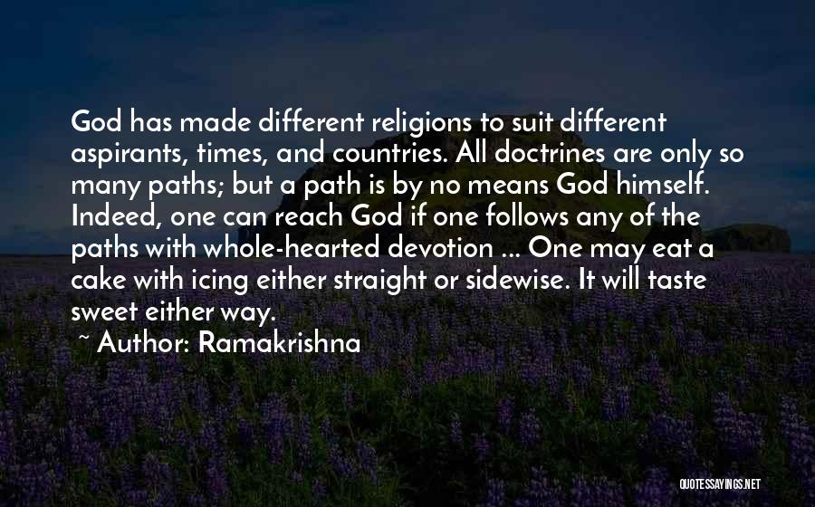 Devotion To God Quotes By Ramakrishna