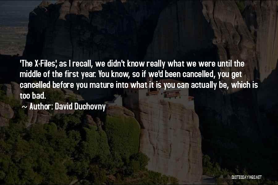 D'generation X Quotes By David Duchovny