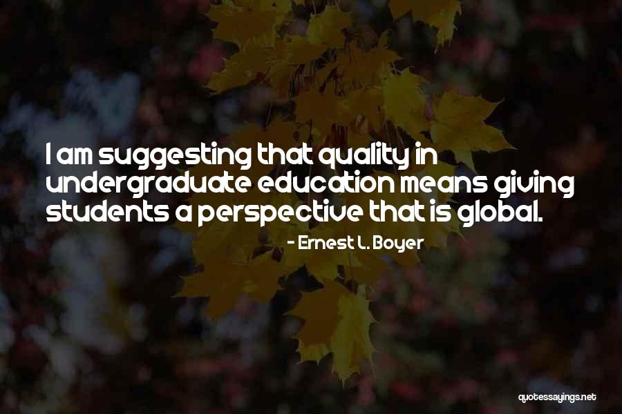 Dharmapuri Srinivas Quotes By Ernest L. Boyer Dharmapuri Srinivas Quotes By Ernest L. Boyer