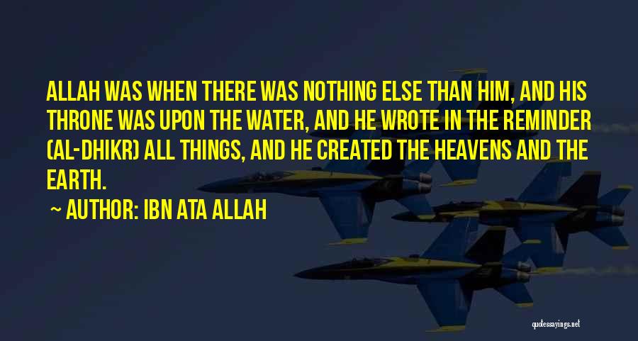 Dhikr Quotes By Ibn Ata Allah