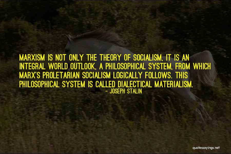 Dialectical Materialism Quotes By Joseph Stalin