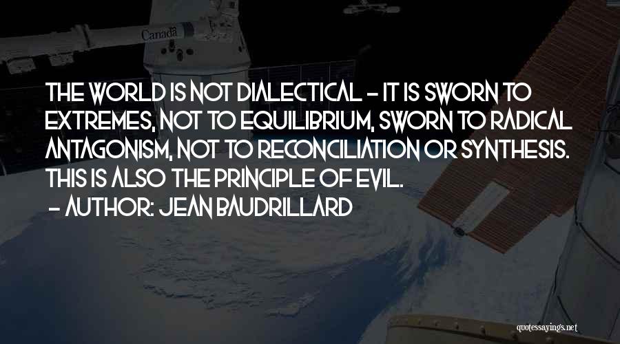 Dialectical Quotes By Jean Baudrillard