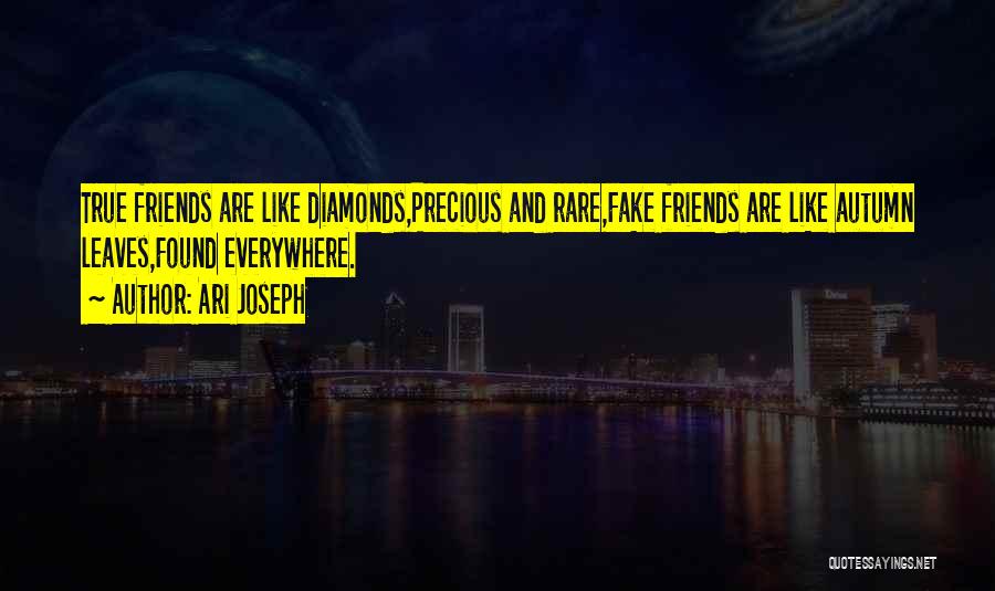 Diamonds And Friendship Quotes By Ari Joseph