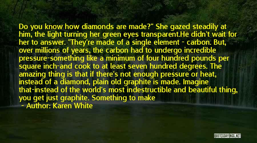 Diamonds Under Pressure Quotes By Karen White