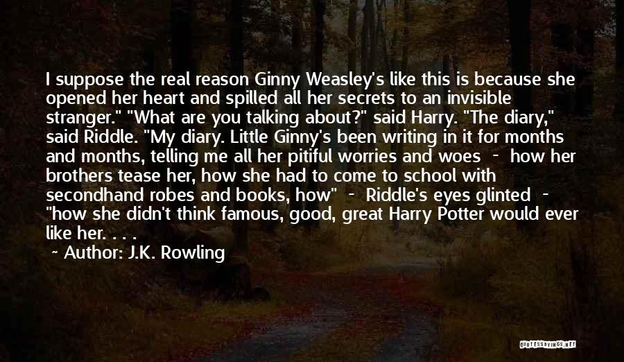 Diary Writing Quotes By J.K. Rowling