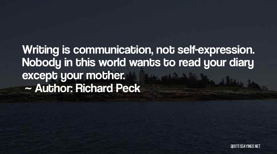 Diary Writing Quotes By Richard Peck